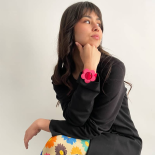 Bracelet Créateur Fleur Duo Rose Marguerite Pop