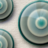 Design Button Blue White Turquoise 23-28-32-44mm