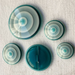 Design Button Blue White Turquoise 23-28-32-44mm