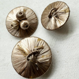 Design Button Light Beige Raffia 32-38mm