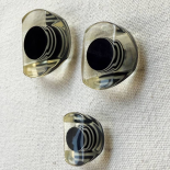 Beautiful Blue 3D Effect Design Button 19-25-30mm