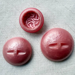 Elegant Pink Passementerie Design Button 28-34-40mm
