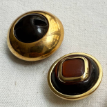Jewel Button Brown & Ochre Autumn Tones 21-27-30mm