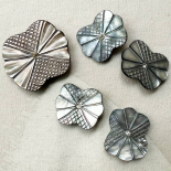 Beautiful Rare Grey MOP Button with Crystals 41-62mm