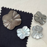 Beautiful Rare Grey MOP Button with Crystals 41-62mm