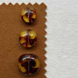 Design Button Brown Tortoiseshell Dome 20-22-27mm