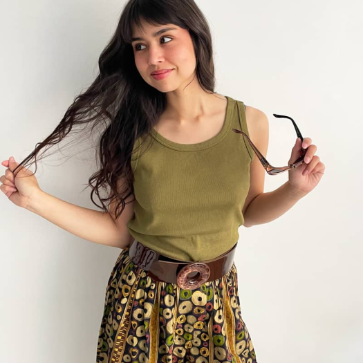 Ceinture Bijou Cuir Marron Chocolat Boucle Volutes