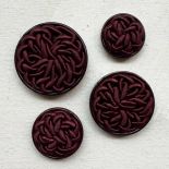 Bouton Bijou Passementerie Violet Prune 25-30-36-40mm