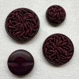 Bouton Bijou Passementerie Violet Prune 25-30-36-40mm