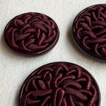 Bouton Bijou Passementerie Violet Prune 25-30-36-40mm