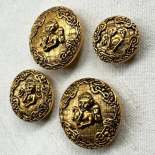 Beautiful Design Button Golden Metal Angel 18-23-27mm