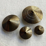 Design Button Striated Golden Brown 14-18-27-32mm