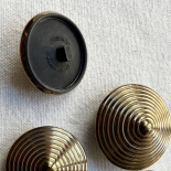 Design Button Striated Golden Brown 14-18-27-32mm