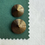 Design Button Striated Golden Brown 14-18-27-32mm