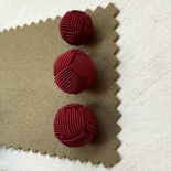 Burgundy Passementerie Sphere Button 15-20-25mm