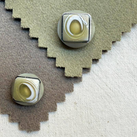 Design Button Verdigris Green Abstract 24mm