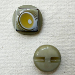 Design Button Verdigris Green Abstract 24mm