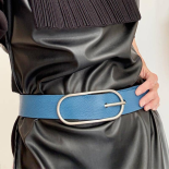 Ceinture Réversible Noir Bleu Boucle Originale 70s