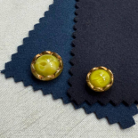 Jewel Button Marbled Yellow and Gold 12-18-22mm
