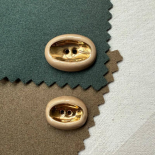 Bouton Design Céramique Beige Or Galet 25-27-35mm