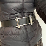 Iconic Reversible Belt Black & Cognac 90s Buckle