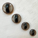 Blue-Grey Rounded Couture Button 15–23–26–30 mm