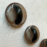 Blue-Grey Rounded Couture Button 15–23–26–30 mm