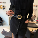 One-of-a-Kind Women’s Belt with Vintage 1960s Dial Buckle