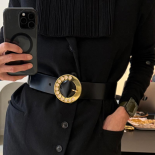 One-of-a-Kind Women’s Belt with Vintage 1960s Dial Buckle